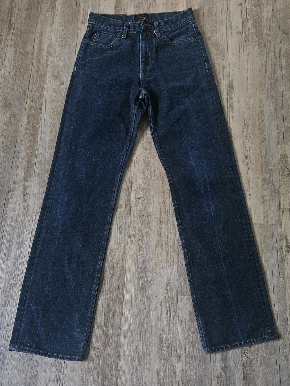 Filson Men's Dark Blue Rail Splitter Jeans 28x33 Raw Indigo Made In Usa